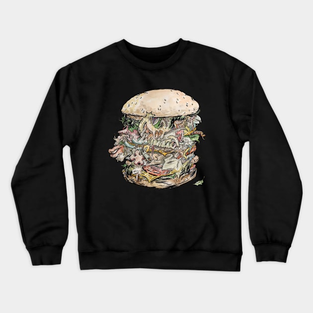 Porqueria Crewneck Sweatshirt by MarcoDiLeonardo